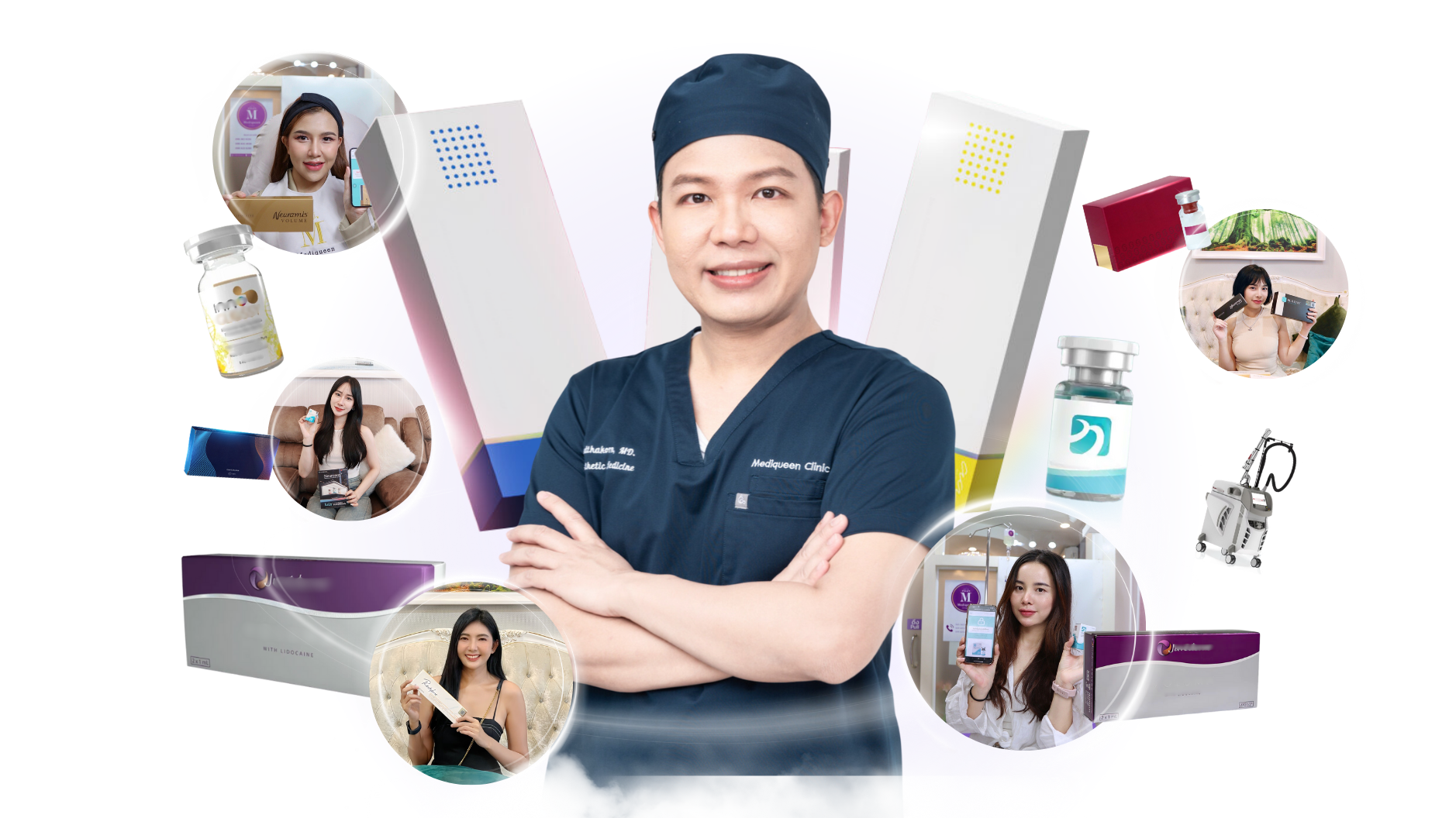 ผลิตภัณฑ์และเทคโนโลยีที่เมดิควีนส์ คลินิกเลือกใช้