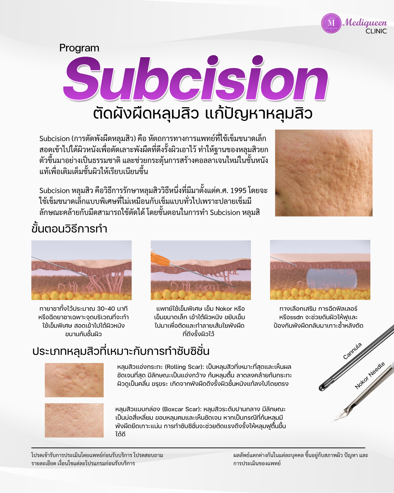 หน้าสไลด์ Flipbook ของเมดิควีนส์ คลินิก